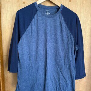 Blue Ragland Sleeve T-Shirt